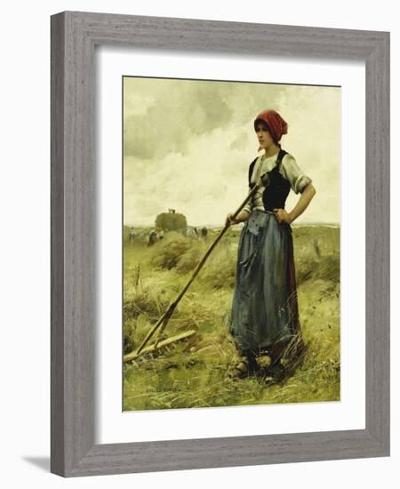 Harvest Time, 1890-Julien Dupre-Framed Giclee Print