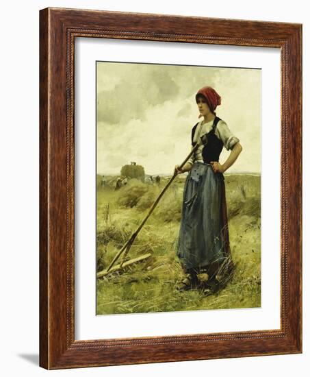 Harvest Time, 1890-Julien Dupre-Framed Giclee Print