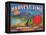 Harvest Time Apple Label - Yakima, WA-Lantern Press-Framed Stretched Canvas