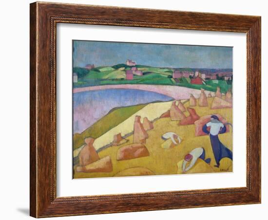 Harvest Time by the Sea, 1891-Emile Bernard-Framed Giclee Print