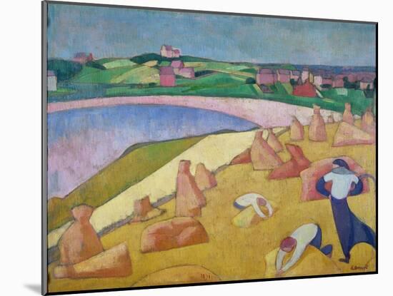 Harvest Time by the Sea, 1891-Emile Bernard-Mounted Giclee Print