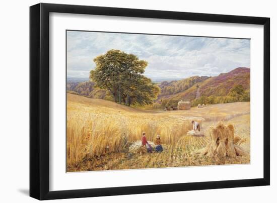 Harvest Time Near Holmbury Hill, Surrey, 1865-George Vicat Cole-Framed Giclee Print