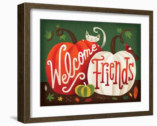 Harvest Time Welcome Friends-Michael Mullan-Framed Art Print