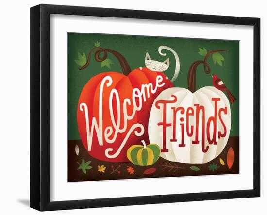 Harvest Time Welcome Friends-Michael Mullan-Framed Art Print
