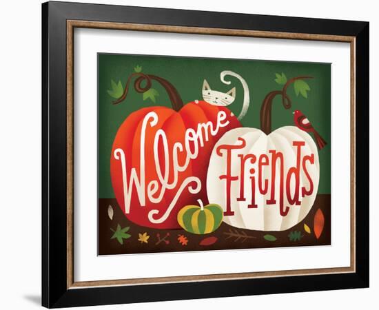 Harvest Time Welcome Friends-Michael Mullan-Framed Art Print