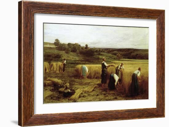 Harvest Time-Léon Augustin L'hermitte-Framed Giclee Print