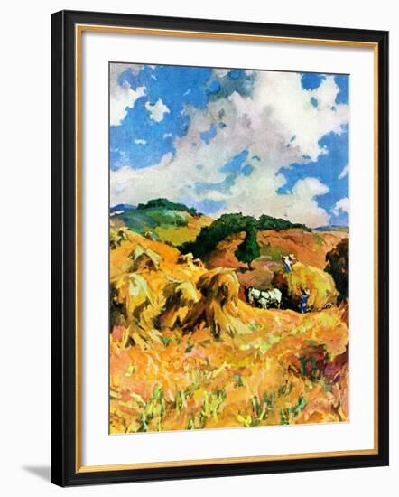 "Harvest Wheat,"September 1, 1940-null-Framed Giclee Print