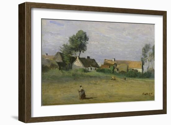 Harvest-Jean-Baptiste-Camille Corot-Framed Giclee Print