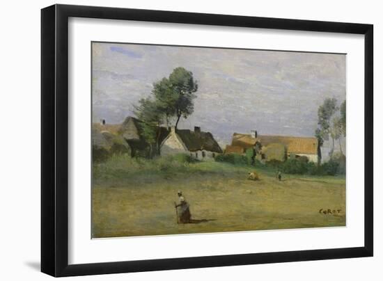 Harvest-Jean-Baptiste-Camille Corot-Framed Giclee Print