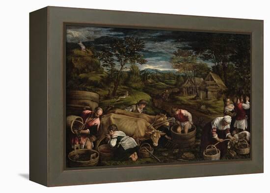 Harvest-Jacopo Bassano-Framed Premier Image Canvas