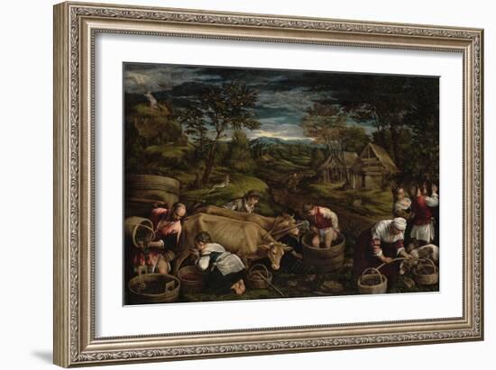 Harvest-Jacopo Bassano-Framed Giclee Print