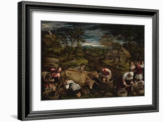 Harvest-Jacopo Bassano-Framed Giclee Print