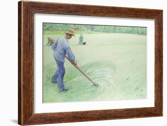 Harvesters, 1915-Carl Larsson-Framed Giclee Print