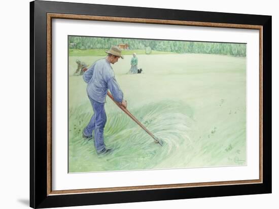 Harvesters, 1915-Carl Larsson-Framed Giclee Print