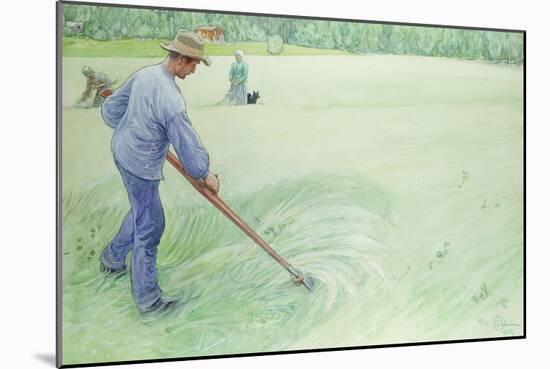 Harvesters, 1915-Carl Larsson-Mounted Giclee Print