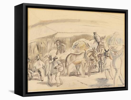 Harvesters, 1917 (W/C on Paper)-Jules Pascin-Framed Premier Image Canvas