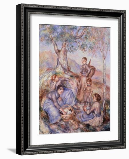 Harvesters Breakfast-Pierre-Auguste Renoir-Framed Giclee Print