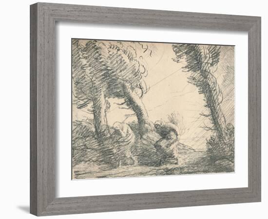 'Harvesters Surprised by the Storm', c1900, (1923)-Alphonse Legros-Framed Giclee Print