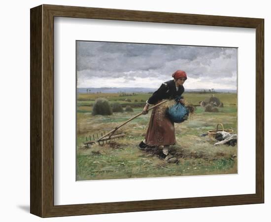 Harvesting, circa 1885-Julien Dupre-Framed Giclee Print