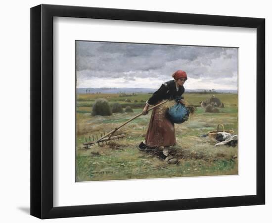 Harvesting, circa 1885-Julien Dupre-Framed Giclee Print