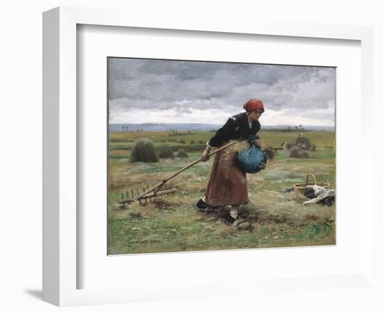 Harvesting, circa 1885-Julien Dupre-Framed Giclee Print