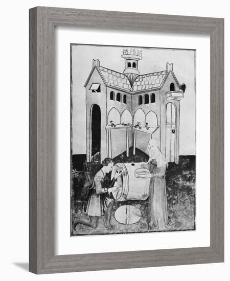 Harvesting Honey, 15th Century-Science Photo Library-Framed Photographic Print