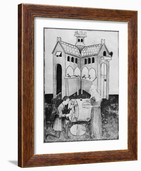 Harvesting Honey, 15th Century-Science Photo Library-Framed Photographic Print