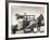 Harvesting in Sussex with a Shire Horse and Cart-null-Framed Photographic Print