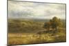 Harvesting near Barrow, Derby-George Turner-Mounted Giclee Print