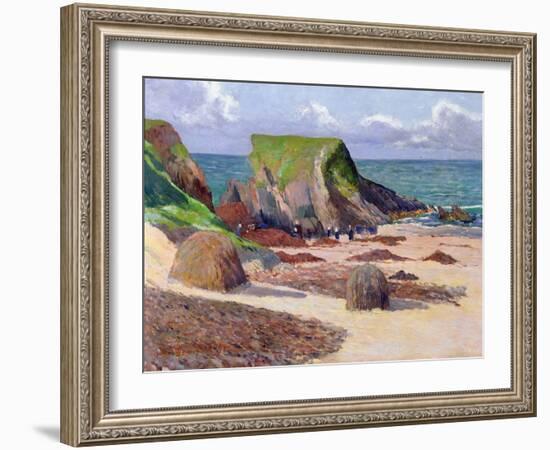 Harvesting of Seaweed, 1891-Maxime Emile Louis Maufra-Framed Giclee Print