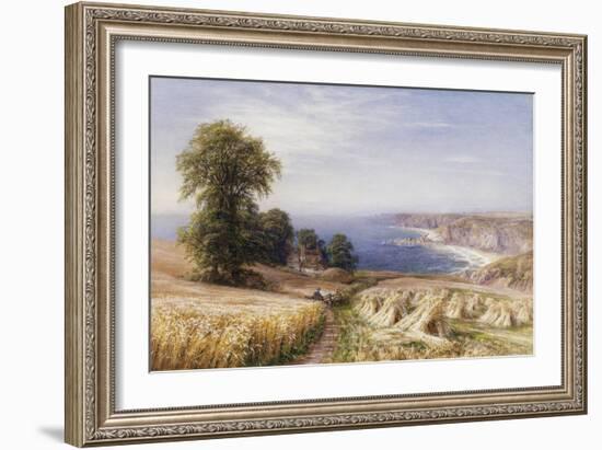 Harvesting on the Coast-Edmund George Warren-Framed Giclee Print