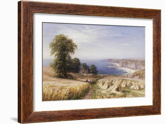 Harvesting on the Coast-Edmund George Warren-Framed Giclee Print