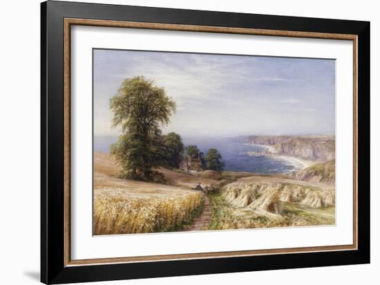 Harvesting on the Coast-Edmund George Warren-Framed Giclee Print