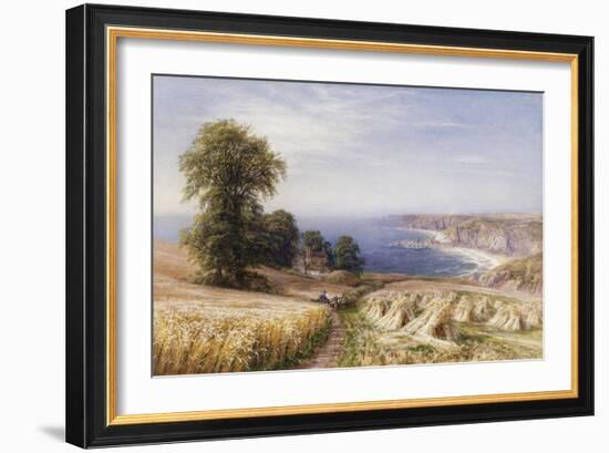 Harvesting on the Coast-Edmund George Warren-Framed Giclee Print