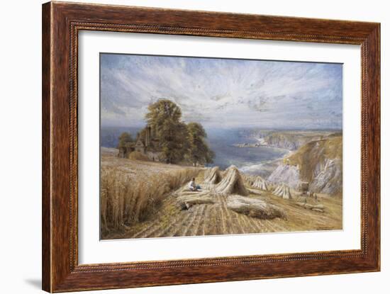 Harvesting on the South Coast, 1869-Edmund George Warren-Framed Giclee Print