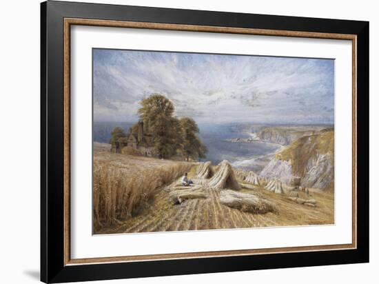 Harvesting on the South Coast, 1869-Edmund George Warren-Framed Giclee Print