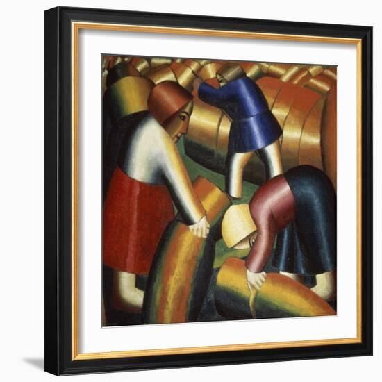 Harvesting Rye, c.1912-Kasimir Malevich-Framed Giclee Print