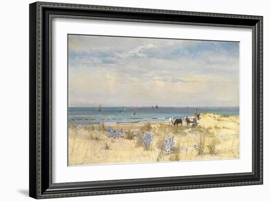 Harvesting the Land and the Sea, 1873-William Lionel Wyllie-Framed Giclee Print