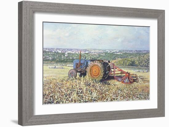 Harvesting Tractor, 1995-Martin Decent-Framed Giclee Print