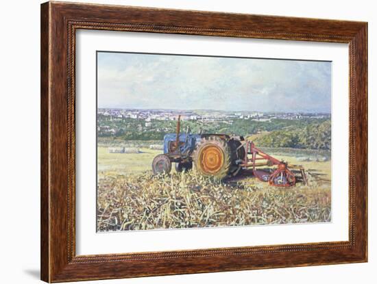 Harvesting Tractor, 1995-Martin Decent-Framed Giclee Print