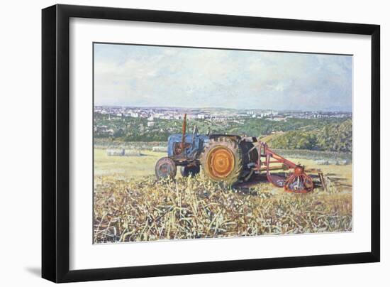 Harvesting Tractor, 1995-Martin Decent-Framed Giclee Print