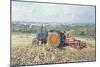 Harvesting Tractor, 1995-Martin Decent-Mounted Giclee Print