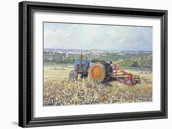 Harvesting Tractor, 1995-Martin Decent-Framed Giclee Print