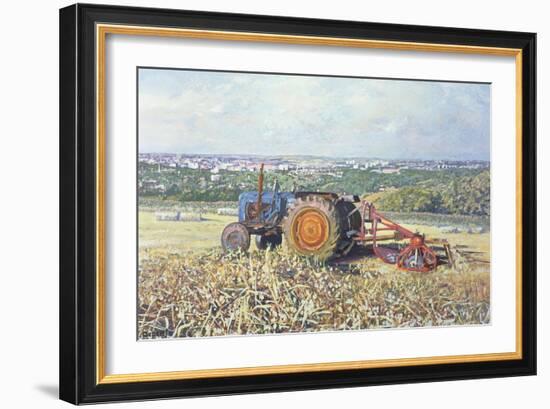 Harvesting Tractor, 1995-Martin Decent-Framed Giclee Print