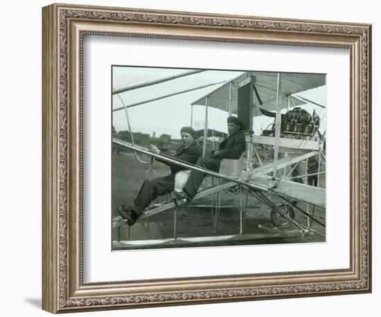 Harvey Crawford in Biplane, 1912-Marvin Boland-Framed Giclee Print