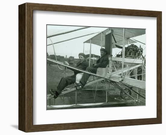 Harvey Crawford in Biplane, 1912-Marvin Boland-Framed Giclee Print