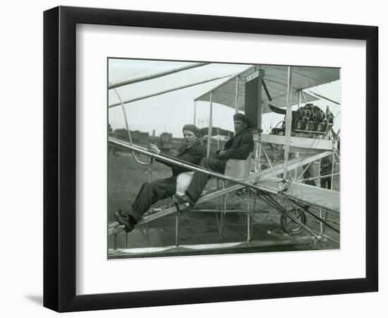 Harvey Crawford in Biplane, 1912-Marvin Boland-Framed Giclee Print