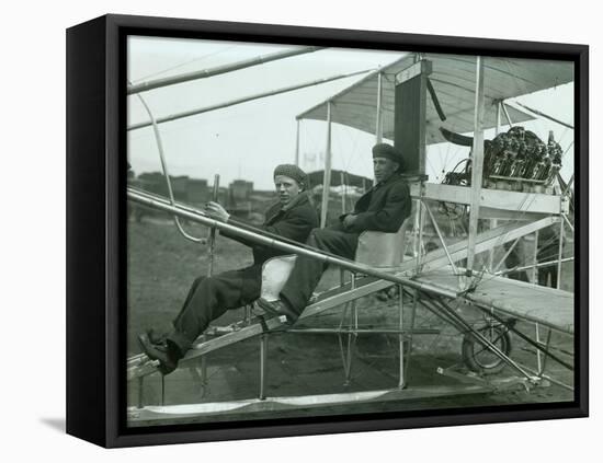 Harvey Crawford in Biplane, 1912-Marvin Boland-Framed Premier Image Canvas