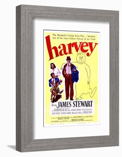 Harvey - Movie Poster Reproduction-null-Framed Photo