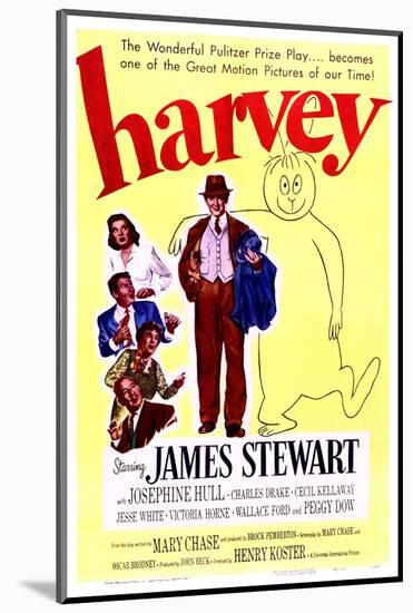 Harvey - Movie Poster Reproduction-null-Mounted Photo